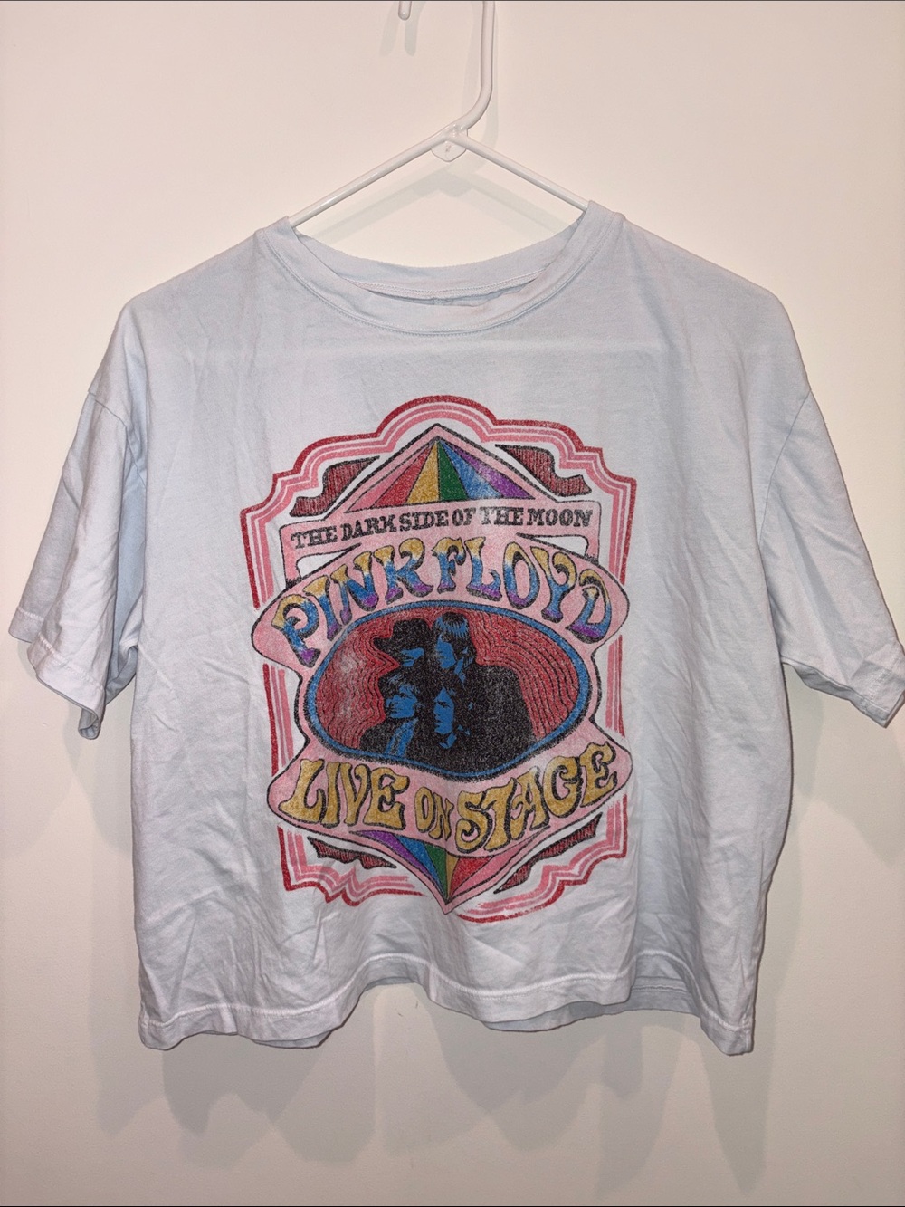 Pink Floyd Light Blue Short Sleeve Graphic Tee